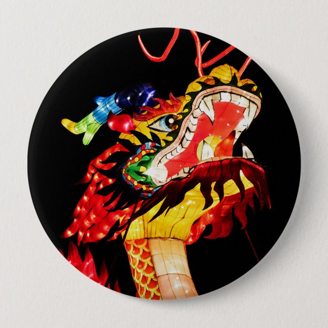 Tianlong Dragon 10 Cm Round Badge (Front)