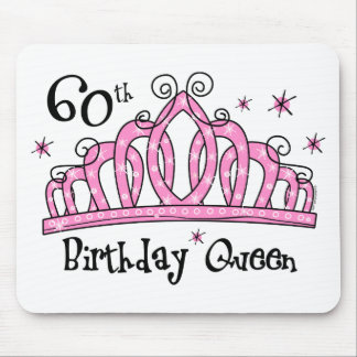Tiara 60th Birthday Queen LT Mouse Pad