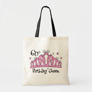 Tiara 60th Birthday Queen LT Tote Bag