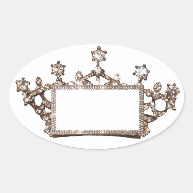 Tiara and Crown Labels to Personalise (Front)