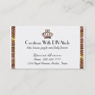 Tiara and Gems Business Cards