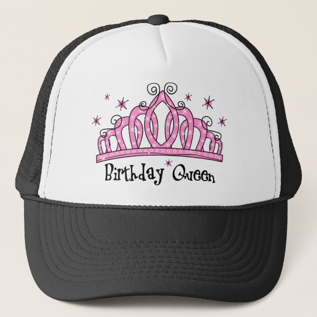Tiara Birthday Queen Trucker Hat (Front)