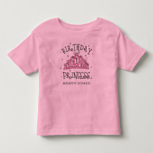 Tiara Princess 1st Birthday Custom Toddler T-Shirt