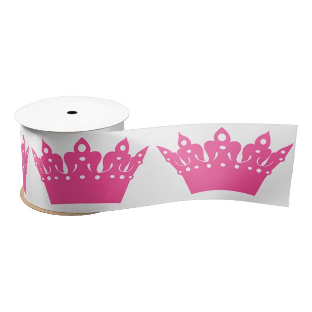 Tiaras and Crowns Satin Ribbon (Spool)