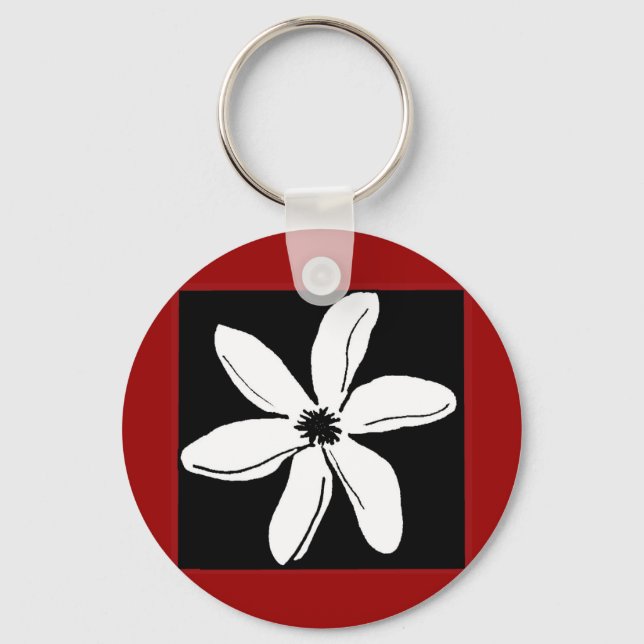 Tiare flower key chain (Front)