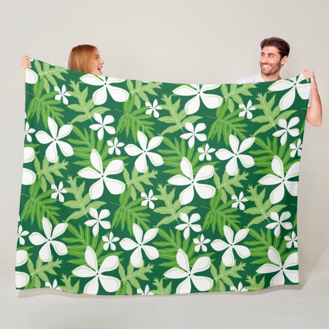 TIARE (GREEN) FLEECE BLANKET (In Situ)