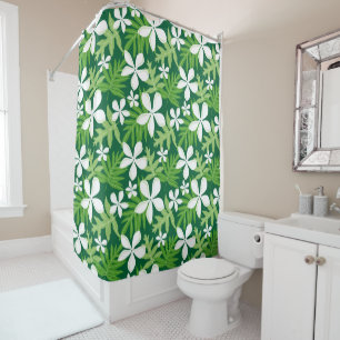 TIARE (GREEN) SHOWER CURTAIN