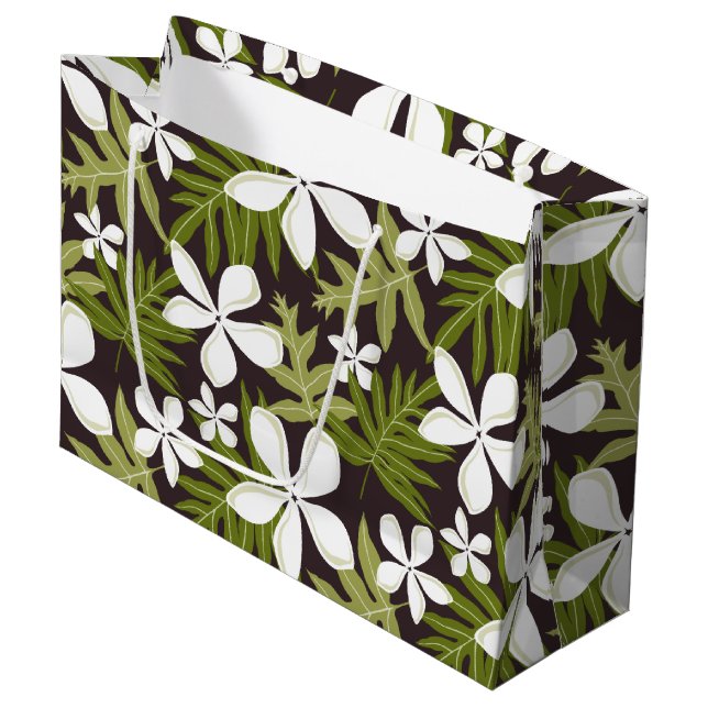 TIARE (OLIVE COMBO) LARGE GIFT BAG (Front Angled)