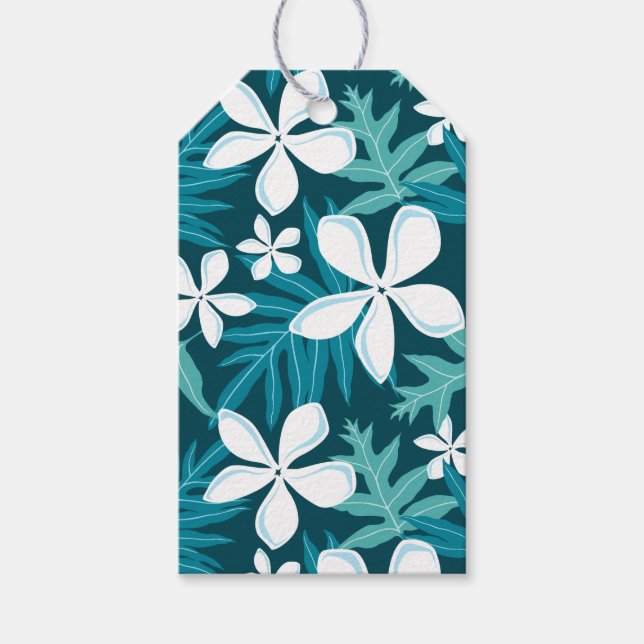 TIARE (TEAL) GIFT TAGS (Front)