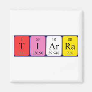 Tiarra periodic table name magnet