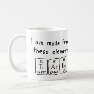 Tiarra periodic table name mug