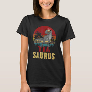 Tiasaurus Rex Dinosaur Tia Saurus Family Womens T-Shirt