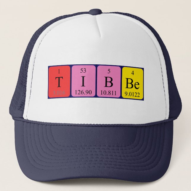 Tibbe periodic table name hat (Front)