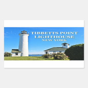 Tibbetts Point Lighthouse, New York Rectangular Sticker