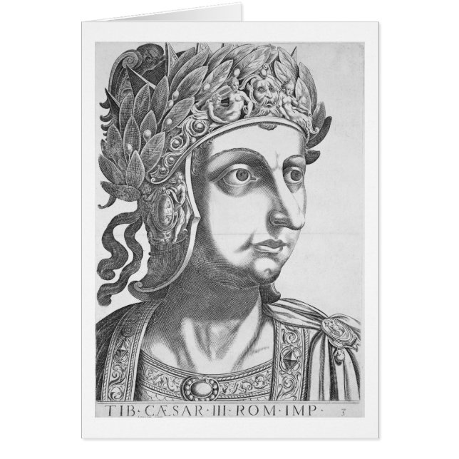 Tiberius Caesar (42 BC-37 AD), 1596 (engraving) (Front)