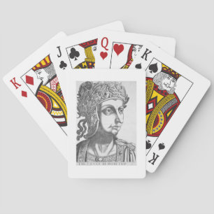 Tiberius Caesar (42 BC-37 AD), 1596 (engraving) Playing Cards