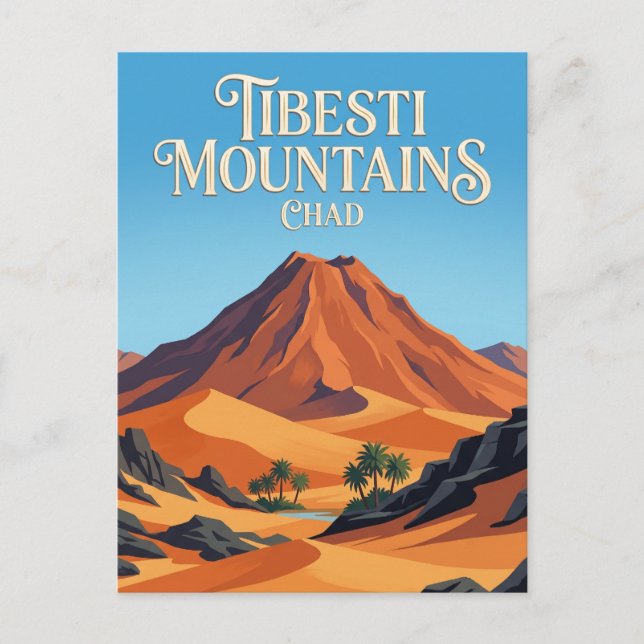 Tibesti Mountains Chad Postcard (Front)