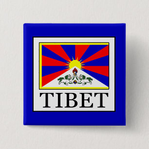 Tibet 15 Cm Square Badge