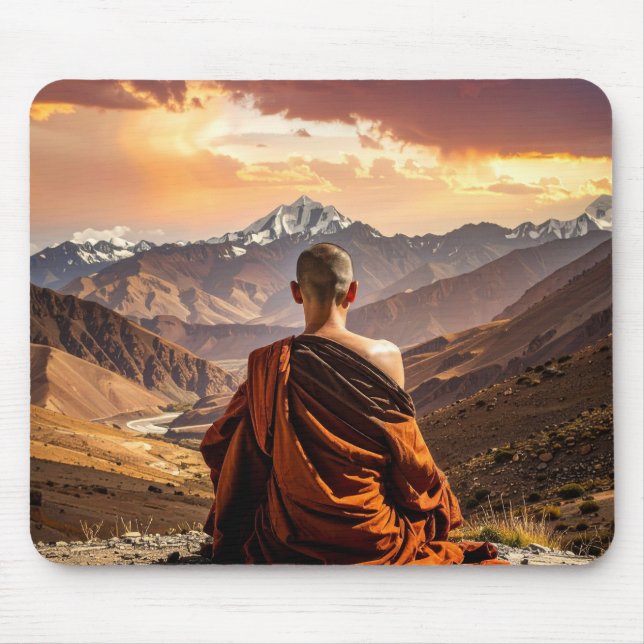 TIbet - Buddhism - Meditation Mouse Pad (Front)