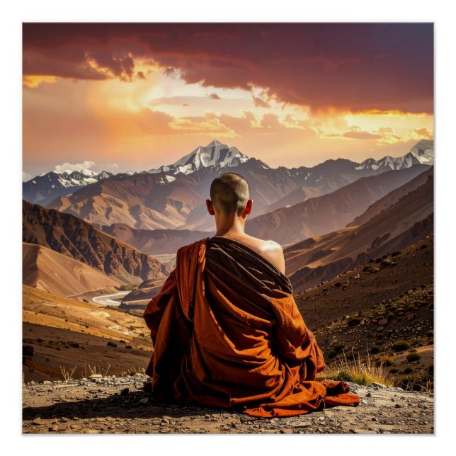 TIbet - Buddhism - Meditation Poster (Front)