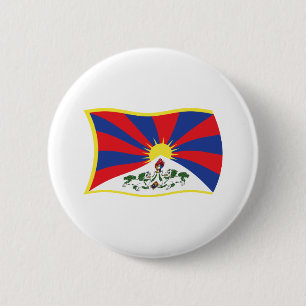 Tibet Flag Button