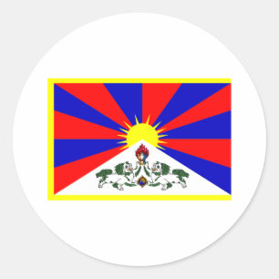 Tibet Flag Classic Round Sticker