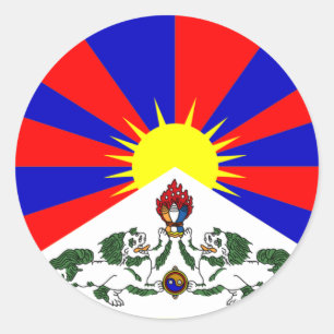 Tibet Flag Classic Round Sticker