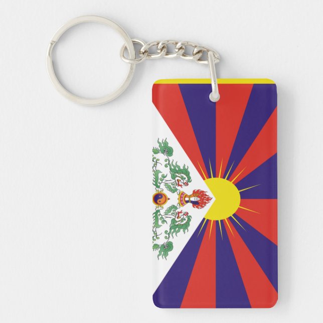 Tibet flag key ring (Front)