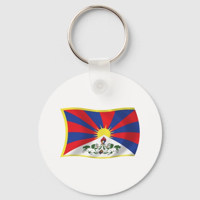 Tibet Flag Keychain (Front)