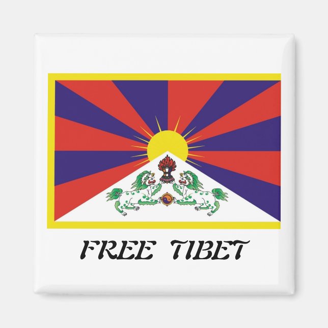 Tibet Flag Magnet (Front)