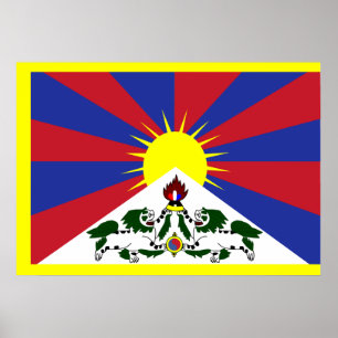 Tibet Flag Poster