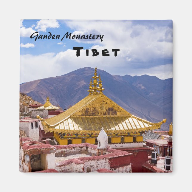 Tibet - Ganden Buddhist Monastery Magnet (Front)