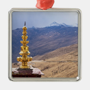 Tibet - Ganden Buddhist Monastery Metal Tree Decoration
