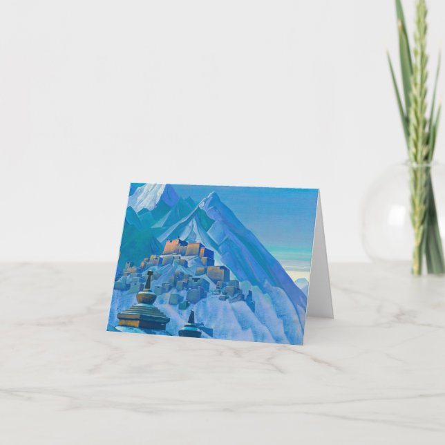 Tibet, Himalayas, 1933 by Nicholas Roerich Thank You Card (Front)