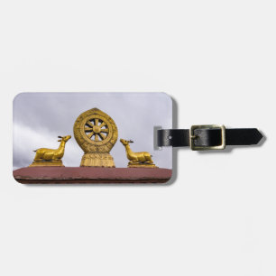 Tibet, Lhasa - Dharma wheel in Jokhang temple Luggage Tag