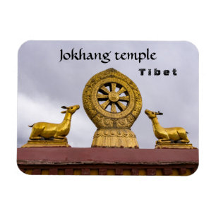 Tibet, Lhasa - Dharma wheel in Jokhang temple Magnet