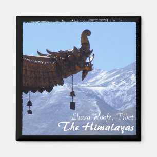 Tibet, Lhasa Roofs, Jokhang Temple (Magnet) Magnet