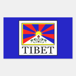 Tibet Rectangular Sticker
