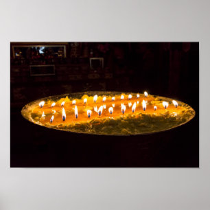 Tibet - Ritual butter lamp Poster