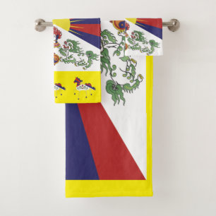 Tibet & Tibetan Flag bathroom fashion / Himalayas Bath Towel Set