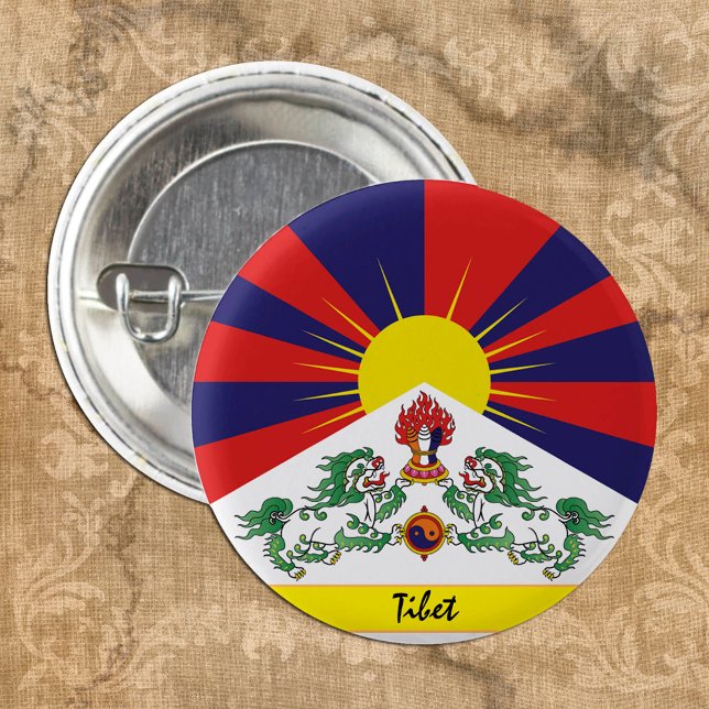 Tibet & Tibetan Flag fashion travel / Himalayas 3 Cm Round Badge (Creator Uploaded)