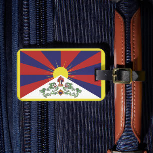 Tibet & Tibetan Flag travel fashion / Himalayas Lu Luggage Tag