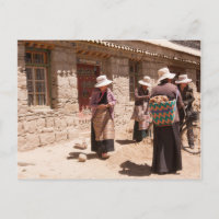 Tibet women Postcard