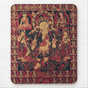 Tibetan Bodhisattva Mouse Pad