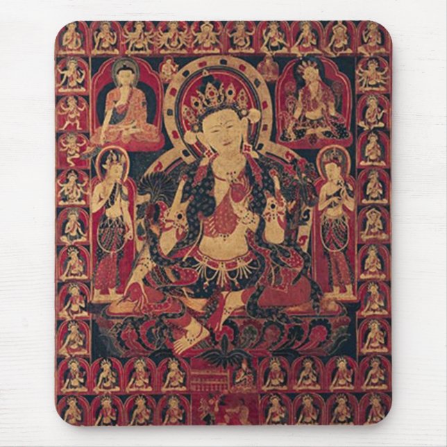 Tibetan Bodhisattva Mouse Pad (Front)