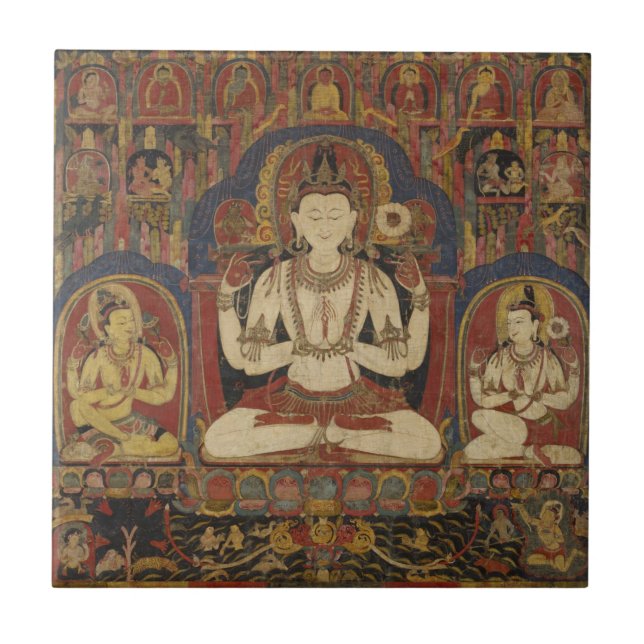 Tibetan Bodhisattva Tile (Front)