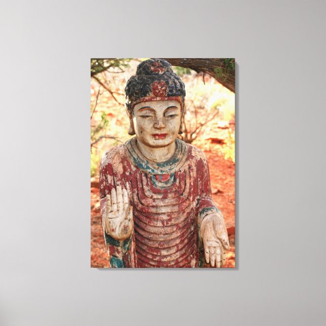 tibetan buddha wrapped canvas (Front)
