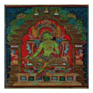 Tibetan Buddhism Green Tara Poster