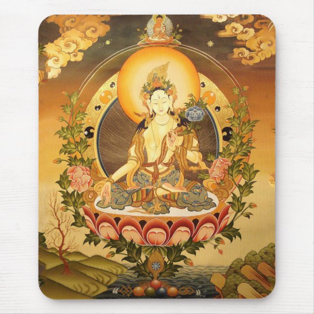 Tibetan Buddhist Art Mouse Pad (Front)