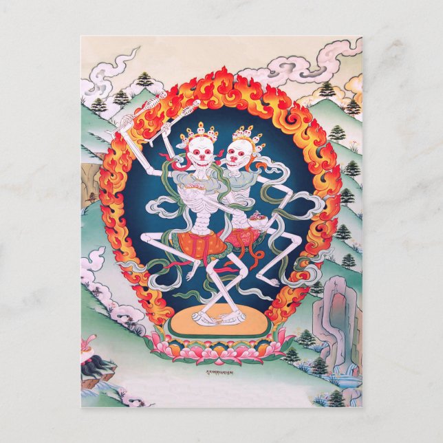 Tibetan Buddhist Art Postcard (Front)